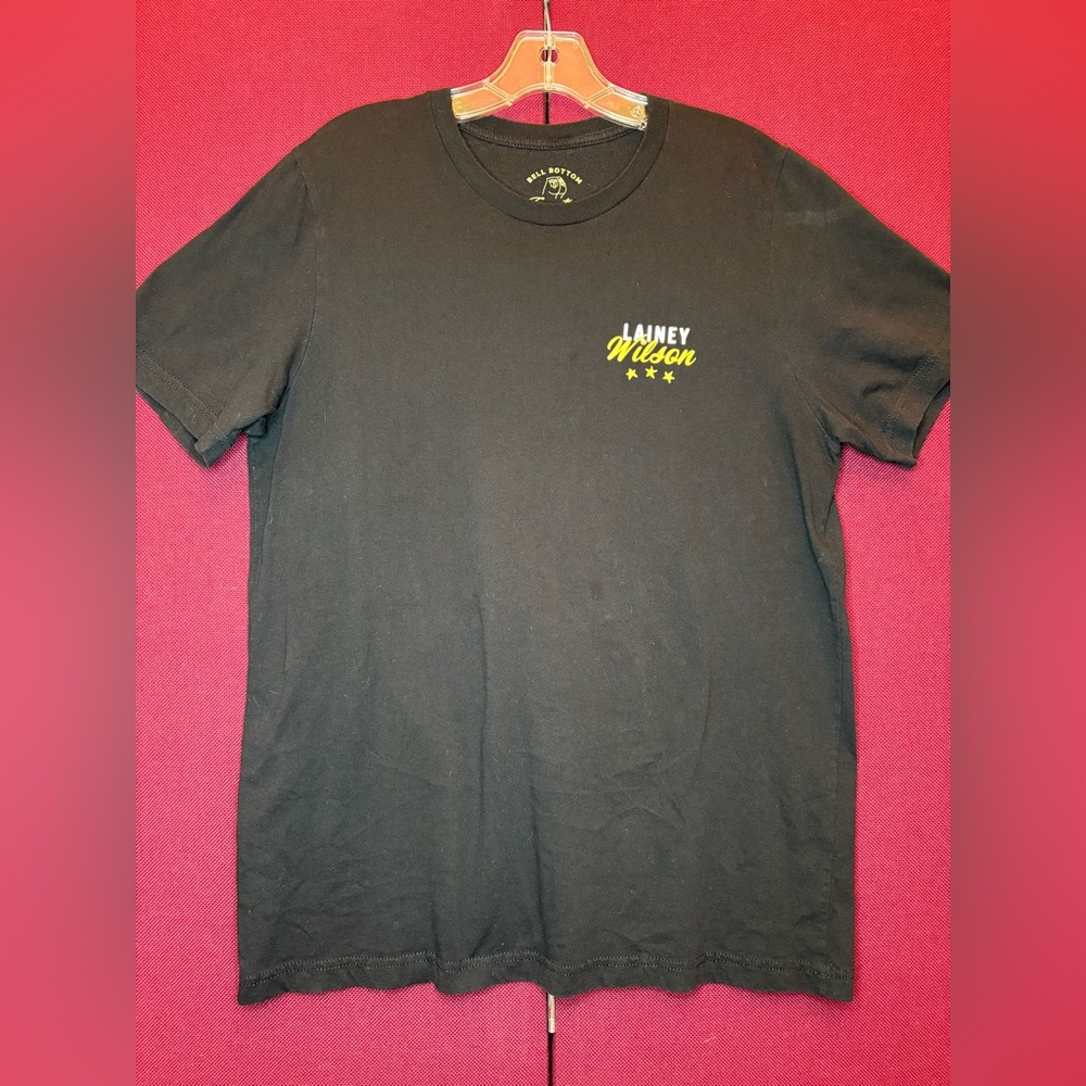 Black and Yellow Short Sleeve Lainey Wilson tee with Retro Graphic